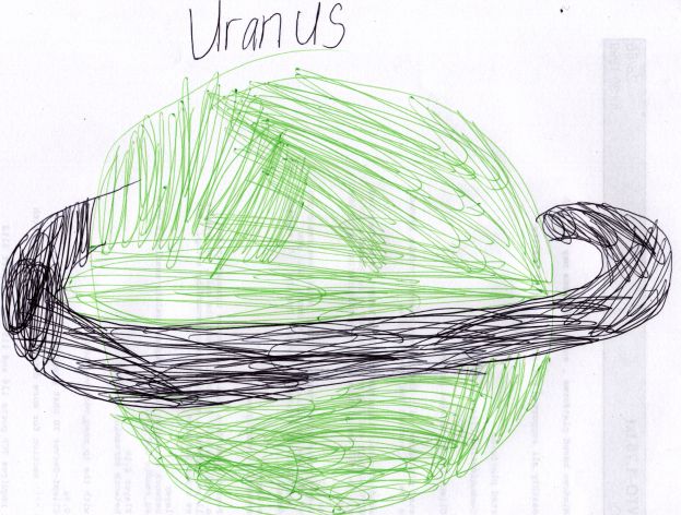 The planet Uranus